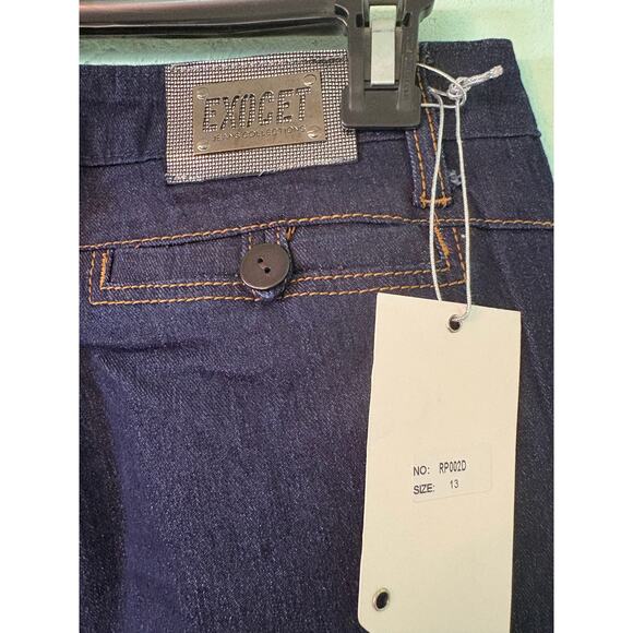 Exocet Women’s Size 13 Dark Wash Denim Jeans 32x32 - Picture 4 of 4